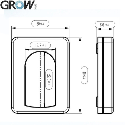 GROW Black Case Enclosure Fingerprint Access Control Module(R301T/R302/R303/R303S/R304A/R306/R306S)