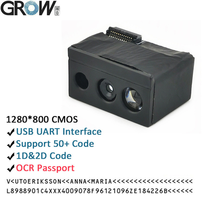 نمو GM69PRO-S 1280 * 800CMOS OCR / 1D / 2D وحدة ماسح الباركود دعم Ocr رمز جواز السفر