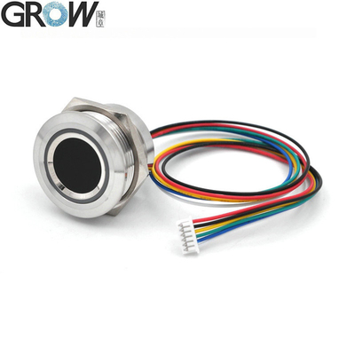 تنمو R503-5V DC5V مستديرة RGB LED واجهة UART MX1.25-6pin وحدة استشعار بصمات الأصابع بالسعة المقاومة للماء