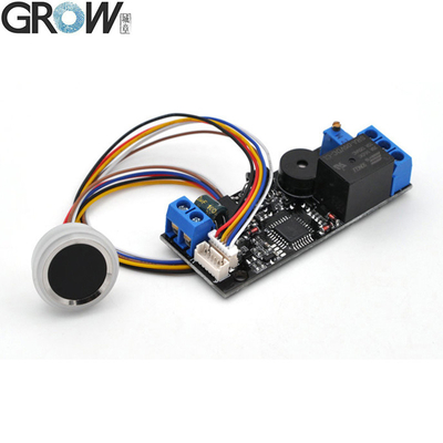 لوحة التحكم في الوصول إلى الباب ببصمة الإصبع GROW K202+R502-F Admin/User DC12V K202 + وحدة بصمة الإصبع LED صغيرة مقاومة للماء R502-F