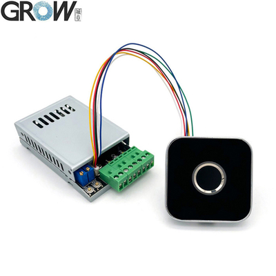 لوحة تحكم في الوصول ببصمة الإصبع GROW K220+R502-AW مع مخرج تتابع مزدوج DC10-24V مع مسؤول/مستخدم، قفل ذاتي 0.5 ثانية - 60 ثانية