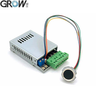 لوحة تحكم في الوصول ببصمة الإصبع GROW K220+R502-A DC10-24V مع مخرجي مرحل وإدارة/مستخدم، مرحل مفتوح عادةً، 0.5 ثانية - 60 ثانية