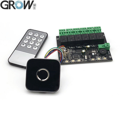 GROW K219-A+R502-AW بصمة الأصابع لوحة التحكم عن بعد بالأشعة تحت الحمراء لمراقبة الوصول إلى الأبواب خروجاً قابلًا للبرمجة