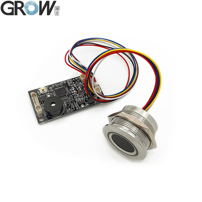 لوحة التحكم في الوصول إلى الباب مع مؤشر ضوئي حلقي GROW KS200+R503 4*بطارية AA أو DC3.7V-6.5V، والتحكم في الوصول عن طريق بصمة الإصبع بالسعة
