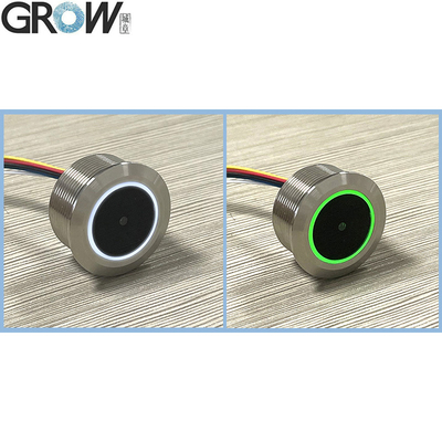 وحدة ماسح الباركود QR Code 1D/2D بواجهة UART/USB من GROW GM861 مع غلاف من الفولاذ المقاوم للصدأ، مصباح LED أبيض وأخضر