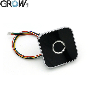 GROW R502-AW سبيكة الزنك حلقة مستديرة تحكم LED DC3.3V مقياس أجهزة استشعار بطاقة البصمات السعة